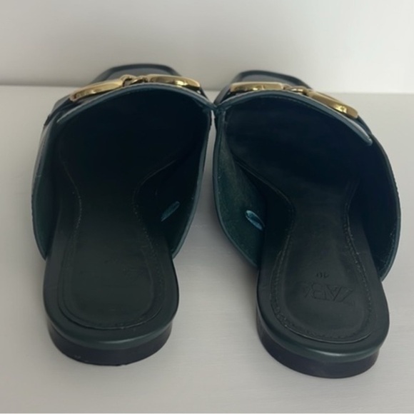 ZARA MULE BUCKLE LOAFERS SIZE 36 (6) - Picture 4 of 6